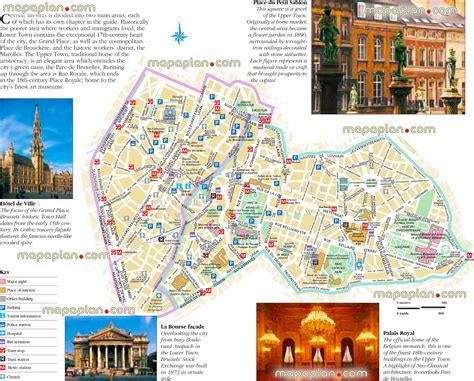 Brussels City Map Tourist Map Of West