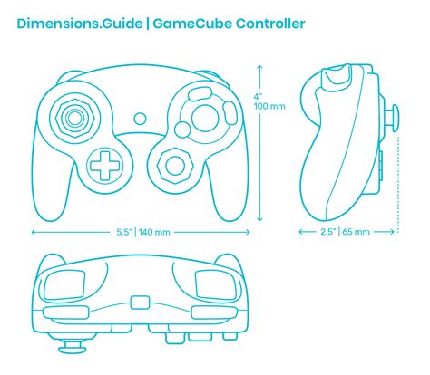 Xbox 360 Controller Dimensions And Drawings Dimensionsguide