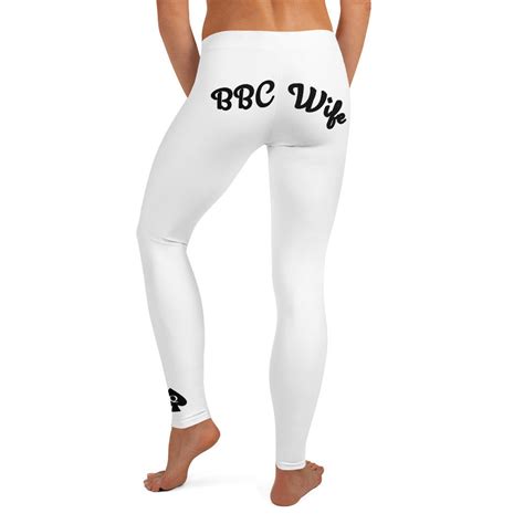 bbc wife leggings with queen of spades motif on left ankle etsy