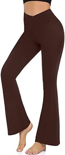 Avia Leggings Womens Bootcut Yoga Pants Flare Leggings For Women High Waisted Crossover