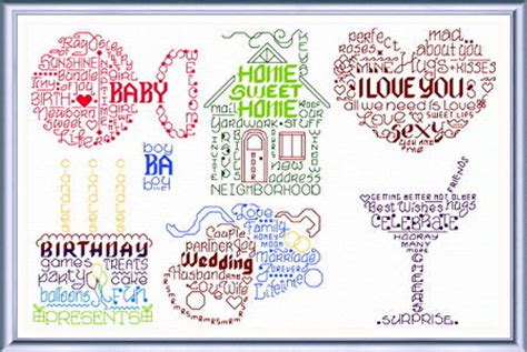 Select the image from your computer. Let's Make Greetings Cross Stitch Pattern words