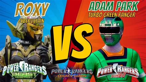 Power Rangers Legacy Wars Cybervillain Roxy Vs Turbo Green Ranger