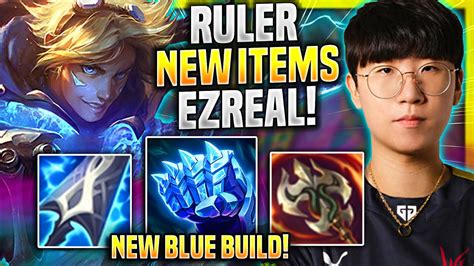 RULER TRIES EZREAL WITH NEW ITEMS EZREAL NEW BLUE BUILD Ruler