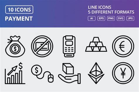 Vector Payment Icon Set Graphic By Iyikon · Creative Fabrica
