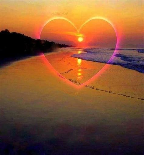 Heart In Sunset