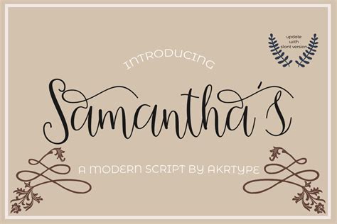 Samantha Script 58386 Calligraphy Font Bundles