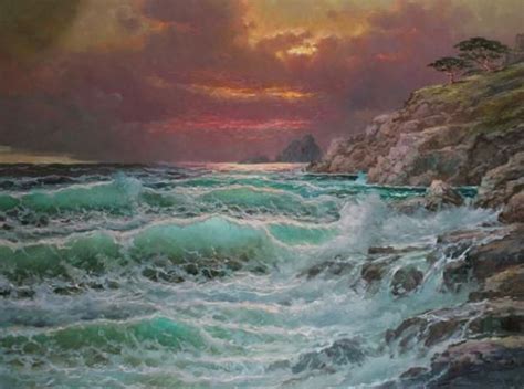 Seascapes Paintings By Alexander Dzigurski Cuded Seascape Paintings