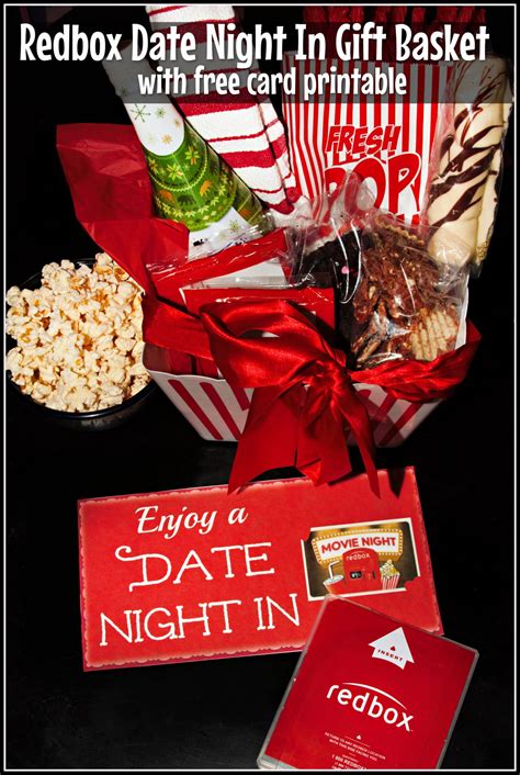 DIY Date Night In Gift Basket With Redbox For The Love Of Food