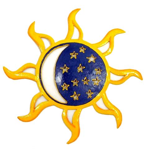 Hand Crafted Sun Moon Stars Celestial Haitian Metal Art Ebay