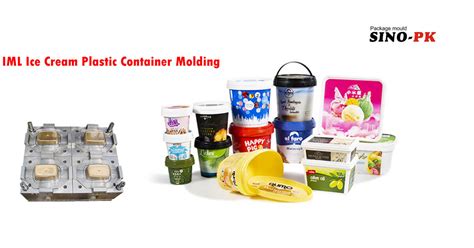 Iml Ice Cream Plastic Container Molding Iml Plastic Packaging Sinopk