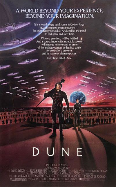 Dune A World Beyond Your Experience Beyond Your Imagination Original