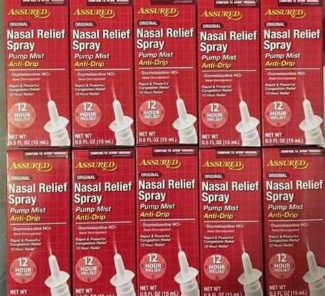 Nose Nasal Relief Spray Lot Of Pump Mist Anti Drip Original