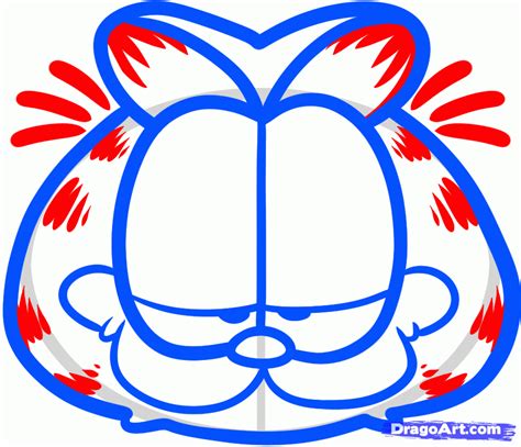 How To Draw Garfield Easy Step By Step Cartoons Cartoons Draw