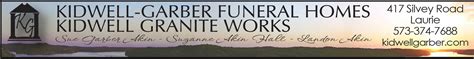 Kidwell Garber Funeral Homes Versailles Mo Parishes Online
