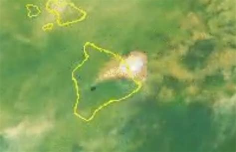 Mauna Loa Eruption On Hawaiis Big Island Filmed From Space