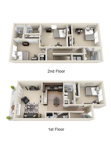 4 Bedroom Apartment Floor Plan