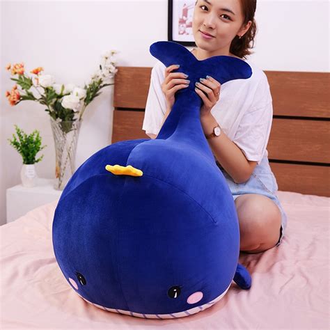 Large Whale Soft Stuffed Plush Pillow Cushion Toy Gage Beasley