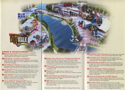 Theme Park Brochures Universal Orlando Citywalk - Theme Park Brochures