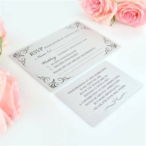 Rsvp And Wishing Well Cards Acrylic Wedding Invitations Personalized Wedding Ts Unique
