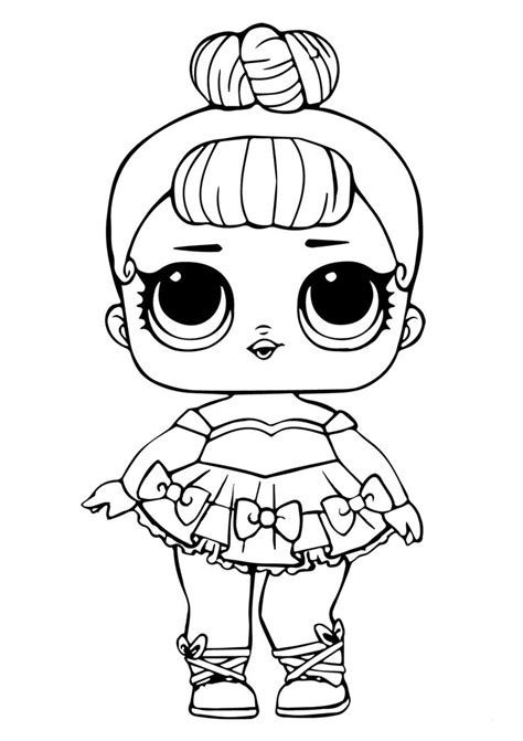 For boys and girls, kids and adults, teenagers and toddlers, preschoolers and older kids at school. LOL Doll Coloring Page Miss Baby Glitter | Baby coloring ...