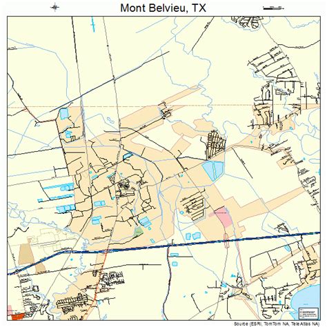 Mont Belvieu Texas Street Map 4849068