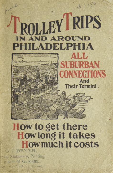 Trolley Trips In And Around Philadelphia All Suburban Connections And