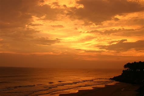 Filesunset At Varkala Beach Kerala India Wikipedia The Free