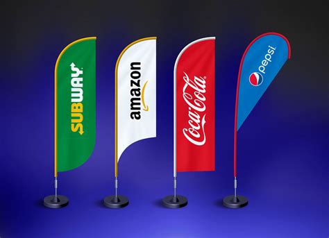 Free Feather Flag Banner Mockup Psd Good Mockups