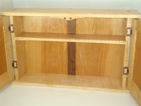Tiger maple & medicine cabinet