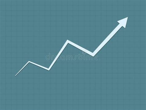 Upward Trend Arrow Chart Stock Illustration Illustration Of Yellow