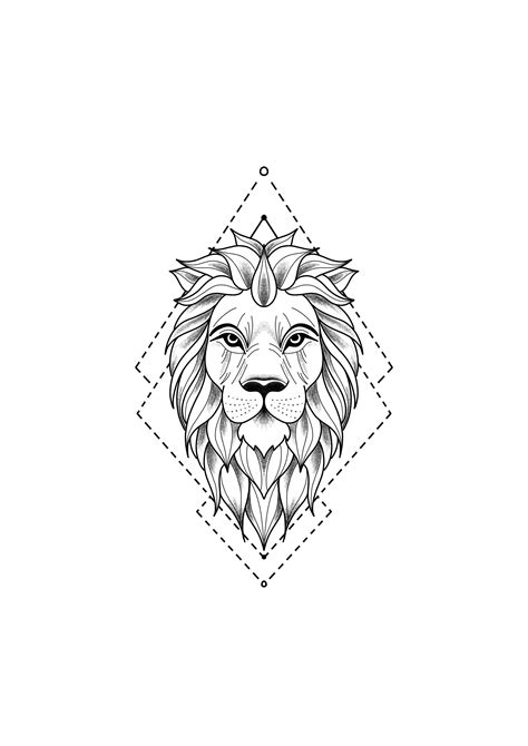 Lion Tattoo Drawing Lion Tattoo Drawing Liontattoodrawing