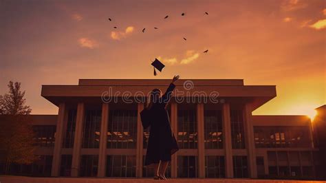 Graduation Marks The End Of A Student Formal Education Stock