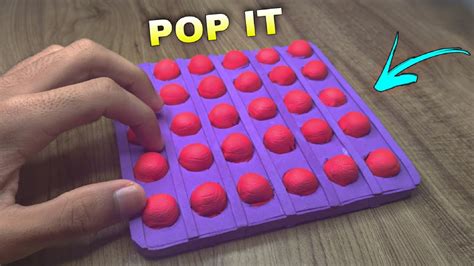 Como Fazer Um Pop It Fidget Toy Muito F Cil Youtube