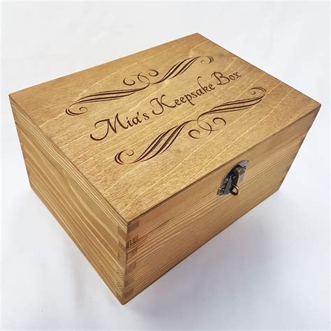 Personalised Engraved Wooden Box Wooden Keepsake Box Etsy