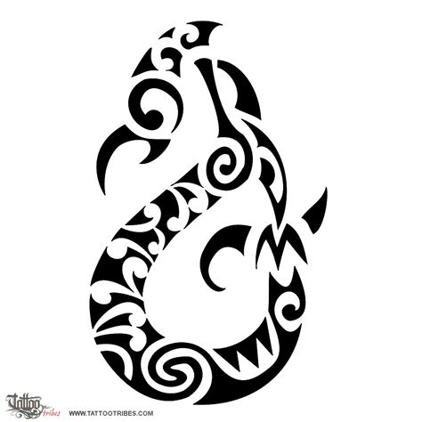 Manaia Alita Manaia Double Spiral Original Polynesian Tattoo Design