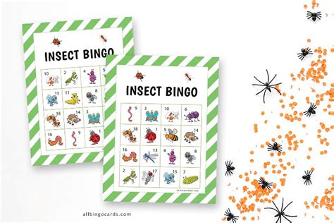 Insect Bingo Free Printable