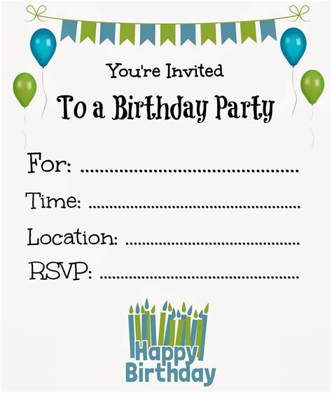 Free Printable Birthday Invitations Boy