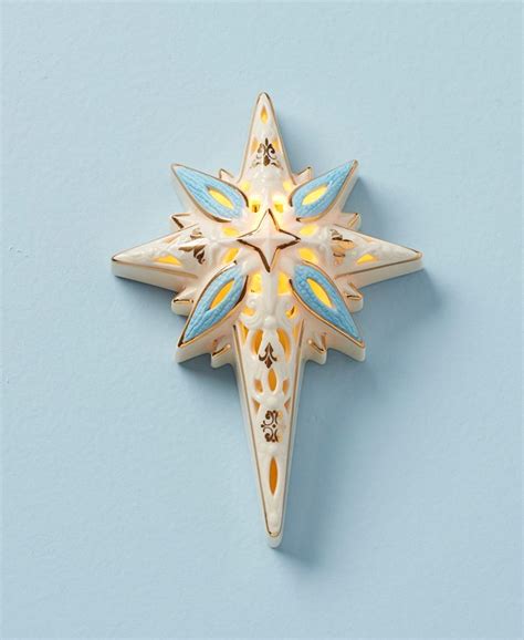 Lenox First Blessing Nativity Lighted Star Figurine Macys
