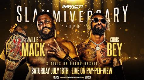 updated impact slammiversary card new world title match announced tpww
