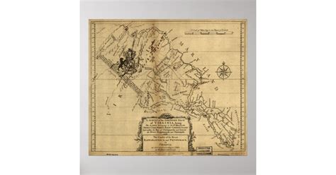 1747 Map Of The Northern Neck Of Virginia Poster Zazzle