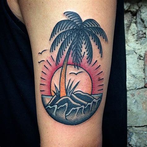 Pin By Charrrl Iie On Puzzling Sunset Tattoos Traditional Tattoo Hawaiian Tattoo