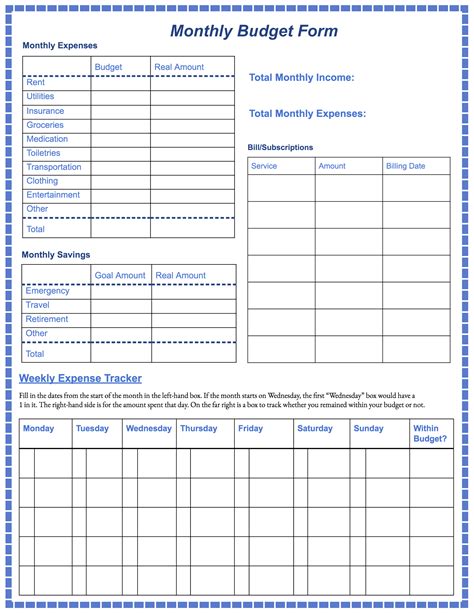 Stay On Budget With This Printable Pdf Budget Worksheet Style Worksheets