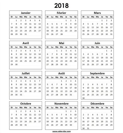 Calendrier 2018 à Imprimer Calendario Para Imprimir Gratis