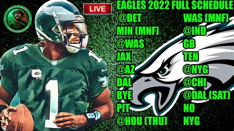Philadelphia Eagles 2022 Nfl Schedule Released Who Wins Nfc East