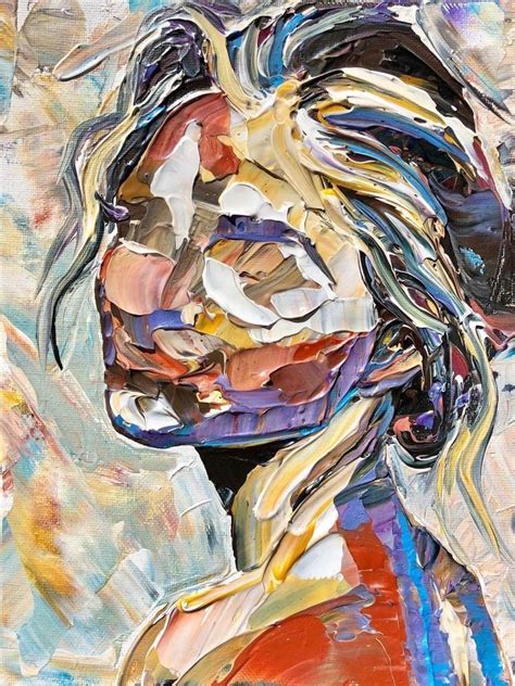 Abstract Portrait Abstract Canvas Painting Portrait Art Acrylic