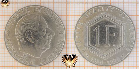1 Franc 1988 Frankreich Charles De Gaulle 30 Jahre 5 Republik