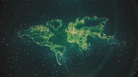Futuristic Global Map Stock Motion Graphics Motion Array