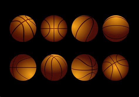 Free Textured Basketball Collection Vector 180526 Vector Art At Vecteezy