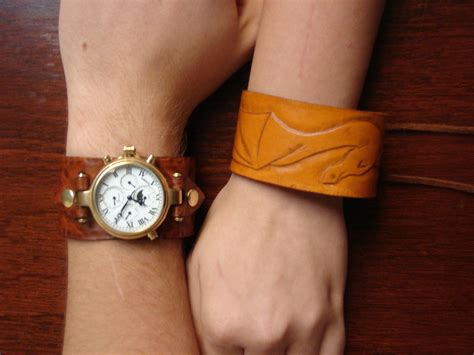 Leather Cuff Watch Band Leather Bracelets 101 Be Fashionable No