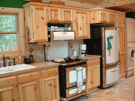 Solid wood knotty pine kitchen cabinet door. Unfinished kitchen cabinet boxes knotty pine | Pine ...